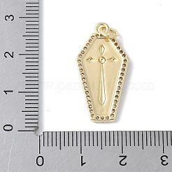 Brass Micro Pave Cubic Zirconia Pendants&nbsp;KK-F892-04G-01B
