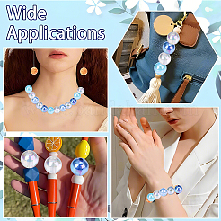 100G 4 Styles Transparent Acrylic Beads&nbsp;MACR-YW0003-42