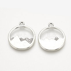 Tibetan Style Alloy Pendants&nbsp;X-TIBE-Q072-22AS-RS