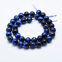 Natural Tiger Eye Beads Strands&nbsp;LS-G-K203-86-10mm