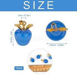 10Pcs Apple Gemstone Charm Pendant Crystal Quartz Healing Natural Stone Pendants Opal Buckle for Jewelry Necklace Earring Making Crafts&nbsp;JX526D