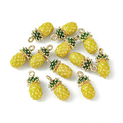 Brass Enamel Charms&nbsp;KK-G462-31LG