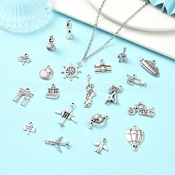 40Pcs 20 Styles Tibetan Style Alloy Pendants&nbsp;FIND-YW0005-28
