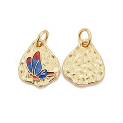 Rack Plating Brass Enamel Charms&nbsp;KK-I689-15G