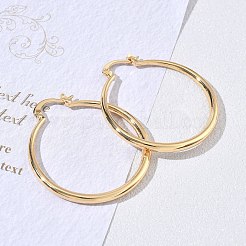 Brass Hoop Earrings for Women&nbsp;KK-CBA4112-01G