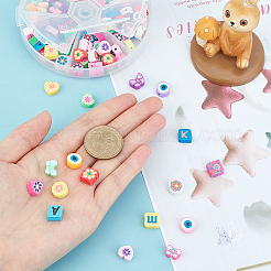 90~120Pcs 6 Style Handmade Polymer Clay Beads&nbsp;CLAY-PH0001-39