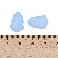 Frosted Transparent Acrylic Beads&nbsp;OACR-P029-04B-04
