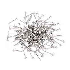 Tarnish Resistant 316 Surgical Stainless Steel Flat Round Blank Peg Stud Earring Settings&nbsp;STAS-R073-04