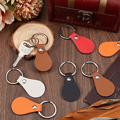 5 Colors Alloy Blanks Keychains&nbsp;KEYC-SC0001-28