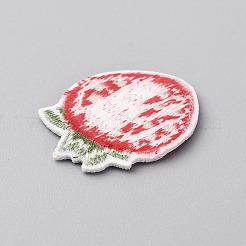 Strawberry Computerized Embroidery Cloth Iron on/Sew on Patches&nbsp;PATC-WH0003-34B