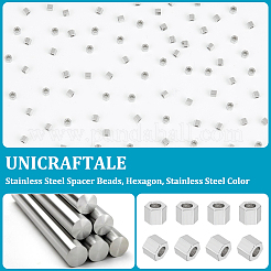 80Pcs 304 Stainless Steel Spacer Beads&nbsp;STAS-UN0050-36
