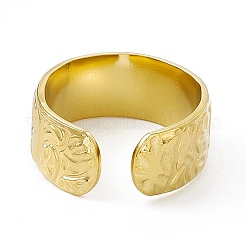 Ion Plating(IP) 304 Stainless Steel Cuff Ring for Women&nbsp;RJEW-C060-13G