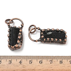 Natural Black Tourmaline Pendants&nbsp;G-H332-01R