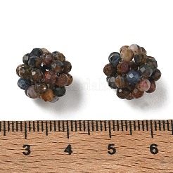 Natural Pietersite Woven Beads&nbsp;GG-CBA2E9C-H01-01
