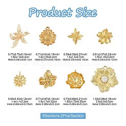 16Pcs 8 Styles Alloy & Brass & 304 Stainless Steel Pendants&nbsp;FIND-FS0004-37