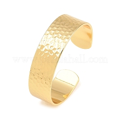15.5MM Brass Textured Open Cuff Bangles for Women&nbsp;KK-CBA68DA-11G