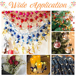PVC Sparkly Star Metallic Garland with Iron Wire&nbsp;AJEW-TAC0034-08A
