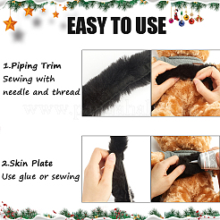4.8~5M Imitation Rex Rabbit Fur Chenille Stick&nbsp;DIY-GF0009-94C