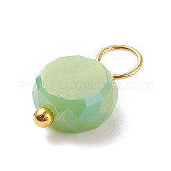 Electroplate Opaque Glass Charms&nbsp;PALLOY-JF01538