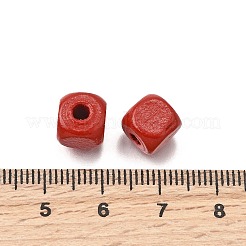 Spray Painted Wooden Beads&nbsp;WOOD-P021-01B-24