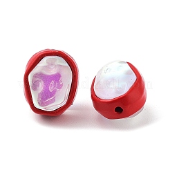 Spray Painted Alloy Bead&nbsp;PALLOY-H134-26B