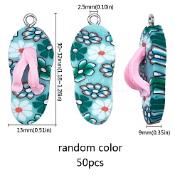 Handmade Polymer Clay Pendants&nbsp;PORC-SC0001-01