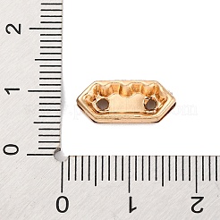 Alloy Crystal Rhinestone Rectangle Spacer Bars&nbsp;FIND-M042-06G-NR