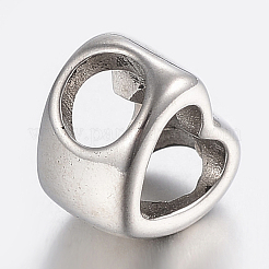 304 Stainless Steel European Beads&nbsp;STAS-H446-102AS