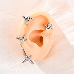 316 Surgical Stainless Steel Cuff Earrings&nbsp;EJEW-E300-26P-02