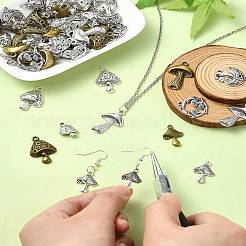60Pcs 15 Styles Tibetan Style Alloy Pendants&nbsp;TIBEP-YW0001-81