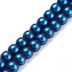 Synthetic Magnetic Hematite Beads Strands&nbsp;G-P545-K01-01