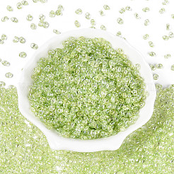 Transparent Colours Luster Glass Seed Beads&nbsp;SEED-N008-09E