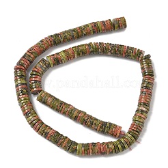 Natural Unakite Beads Strands&nbsp;G-G329-B04-8x1mm