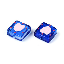 Handmade Spray Painted Lampwork Beads&nbsp;LAMP-N035-02D