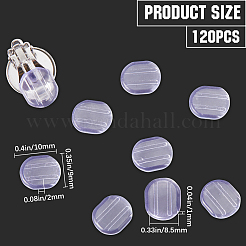 120Pcs Comfort Silicone Earring Pads&nbsp;FIND-SP0001-03