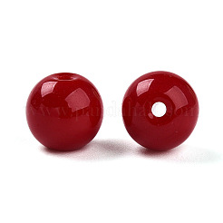 Opaque Solid Color Glass Beads&nbsp;LS-GLAA-N007-8mm-A03