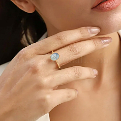 DIY Oval Cuff Ring Kits&nbsp;DIY-UN0008-14G