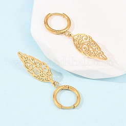 304 Stainless Steel Hoop Earrings&nbsp;EJEW-F393-17G