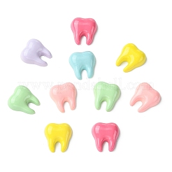 60Pcs 6 Colors Opaque Resin Cabochons&nbsp;RESI-CJZ0001-01