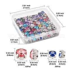 100Pcs 2 Styles Sew on Rhinestone&nbsp;GACR-FS0001-01