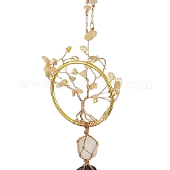 Chakra Jewelry Natural Gemstone Pendant Decorations&nbsp;HJEW-P015-09