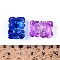 Baking Paint Transparent Glass Beads&nbsp;DGLA-N018-02