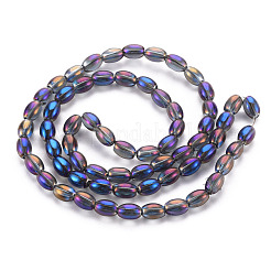 Electroplate Glass Beads Strands&nbsp;X-EGLA-T020-11