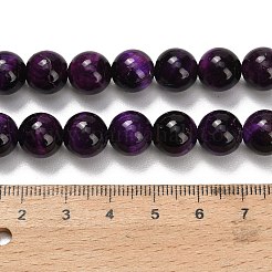 Natural Tiger Eye Beads Strands&nbsp;G-B133-A02-10mm-01
