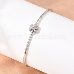 304 Stainless Steel Bangles for Women&nbsp;BJEW-N040-01D-P