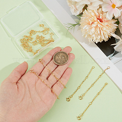 9Pcs Brass Cable Chain Extender&nbsp;KK-BBC0028-86A