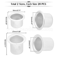 40Pcs 2 Styles Aluminum Candle Cup&nbsp;FIND-PH0004-52