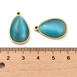 304 Stainless Steel Pendants&nbsp;STAS-L022-045G-02