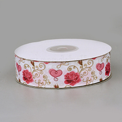 Printed Polyester Grosgrain Ribbon&nbsp;SRIB-Q019-F003