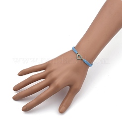 Adjustable Nylon Cord Braided Bead Bracelets&nbsp;BJEW-JB05394-02